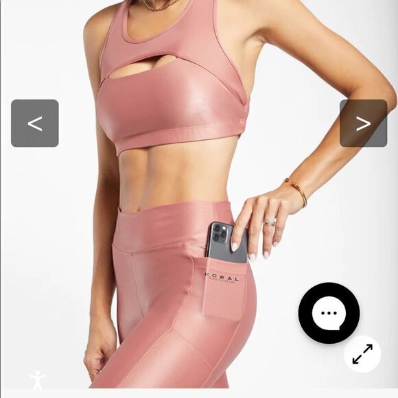 Tempo Infinity High Rise Legging - Dusty Rose Size Small - Picture 6 of 12